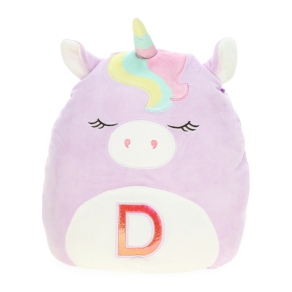 Squishmallows Other - Squishmallows 12" Monogrammed Letter 'D' Unicorn